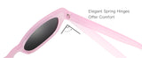 ZENOTTIC Cat Eye Narrow Retro Sunglasses for Women Polarized UV400 Sun Glasses for Small Face Trendy Shades