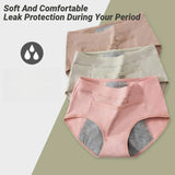 4Pcs Women'S Menstrual Panties High Waist Cotton Briefs Lingerie Physiological Pants Leak Proof Underwear Ladies Period Panty