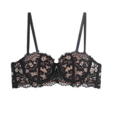 Women 1/2 Cup Lace Bra Sexy Floral Underwire Underwear Ladies Push Up Bras Female Comfortable Bra Half Cup Brassiere Lingerie