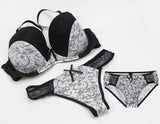 Nouvell Seamless Push Up Bra Sets For Women 3 Piece Underwear Transparent BCDEF Cup Beige Black Blue Purple Red White Lingerie