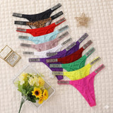 3PCS Victoria's Secret Lace Thongs Woman Comfortable Breathable Panty High Waist Women Underwear Sexy Lingerie Panties Seamless