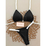 Micro Bikinis 2025 Push Up Women Swimsuits Sexy Swimwear Brazilian Bikini Set Thong Biquini Solid Swimsuit Summer Beachwear