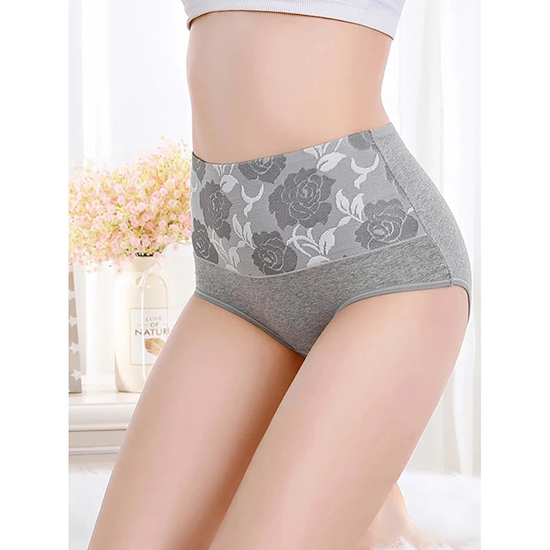3Pcs/Lot Women's Underwear Plus Size Cotton Panties High Waist Briefs Sexy Lingerie Female Pantys M-5XL Seamless Underpant Girls