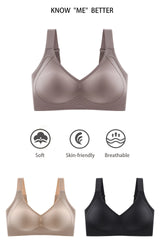 FallSweet Push UP Bra for Women Seamless Plus Size Bras Thin Cup Wireless Bralette Sexy Brassiere Femme M-6XL