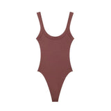 Skinny Ribbed Bodysuits for Women, O Neck, Straps, Snap-Button, Female Playsuits, Sexy Fashion