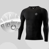 2PCS Men's Compression Sportswear Set Long Sleeve Top Pants Gym Workout Fitness Running Jogging Yoga Training Clothing Suit