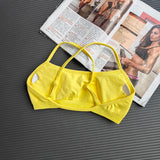 Seamless Women's Yoga Sports Bra Racer Back Nylon Breathable Running Gym Top Underwire Sexy Underwear Fitness Gym Bra Top