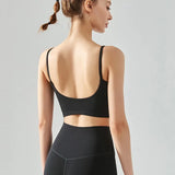 High-end Sports Bra Gym Camisole Fixed Pad Push-up Sports Underwear Women's Strapless Beauty Back Training Fitness Bra Yoga Bra