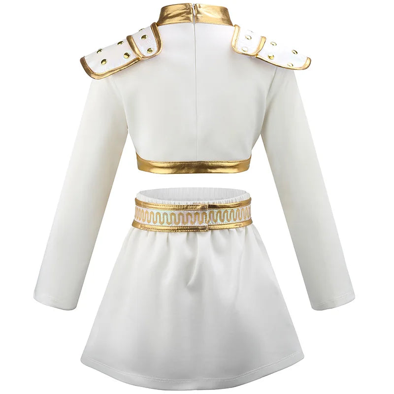 3PS Children's Girls Dance Performance Set Carnival Cosplay Costume Set Halloween Party Set Carnival Costumes 3-10 Years Old