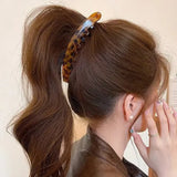 1/3 Pcs Tortoiseshell Banana Hair Clip Fish Shaped Hairpin Women Hairgrips Twist Clamp Ponytail Barrettes Hair Accessories Set M