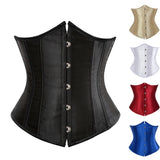 Underbust Corset Waist Slimming Corset Bustiers Body Shaper for Women Steampunk Lace-up Corset Belt Waist Trainer
