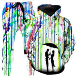 Colorful Abstract Mandala 3D Print Hoodies Pants Set Men's Sweatshirts Sweatpants Two Piece Suits Outdoor Tracksuit Man Clothing
