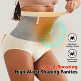 Flarixa 1/2/3Pcs Seamless Women's High Waist Abdomen Control Panties Magnetic Therapy Warm Uterus Underwear Body Shaping Briefs