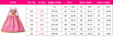 Girl Aurora Princess Dress Children Luxurious Cosplay Costume Rose Pink Briar Rose Outfit Kids Carnival Birthday Party Clothing