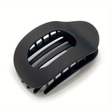Leopard Matte Oval Hair Claw Clip for Women New Design Curved Flat Acrylic Barrettes Fashion Styling Hair Accessories