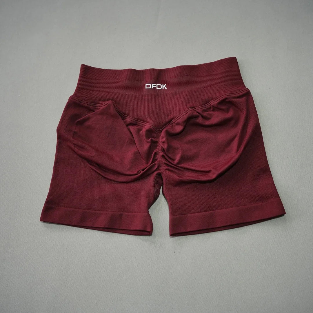 DFDK Women High Waist Yoga Shorts Scrunch Butt Lift Workout Shorts Squat Proof Fitness Gym Running Sports Push Up Athletic Leggi