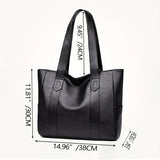 Vintage Ladies Bag Large Capacity Handbag , Vintage Plain Shoulder Bag , Ladies Commuter Casual Handbag