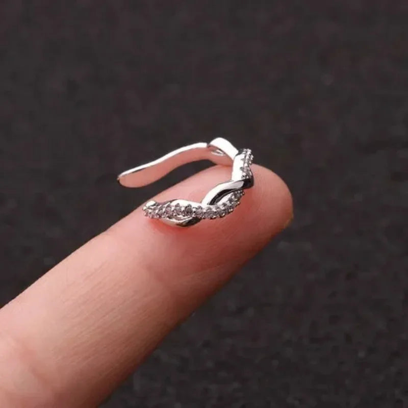 EVISPOL 1Pc Hot Sale Cute Metal Leaf Earcuff Clips On Earring for Women Fake Piercing Cartilage Earrings Ear Ring Without Hole