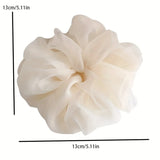 Large Mesh Hair Rope for Women Simple and Fashiona  Does Not Hurt The Hair Hair Rope Cute Girl High Ponytail Scrunchie