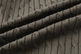 AS AW25 new design knitting cable cardigan + ribbing mockneck dress maxi length match for lady wear