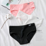 7Pcs Women's Underwear Girls Cotton Panties Sexy Briefs Breathable Soft Lingerie Female Cute Solid Color Underpants Plus Size