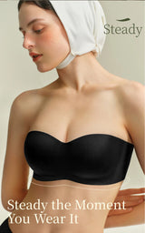 SUJIIN Summer Invisible Strapless Bras for Women Seamless Wireless Push Up Bra Lady Tube Top Supportive Bralettes Woman MX388