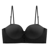 FINETOO Front Closure Sexy Push Up Bra Women Invisible Bras Underwear Lingerie For Female Brassiere Strapless Seamless Bralette