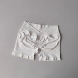 Women's High-Waist Yoga Sports Shorts Summer V-Shaped Widen Peach Hip Lifting Tight Fit Three-Part Fitness Shorts