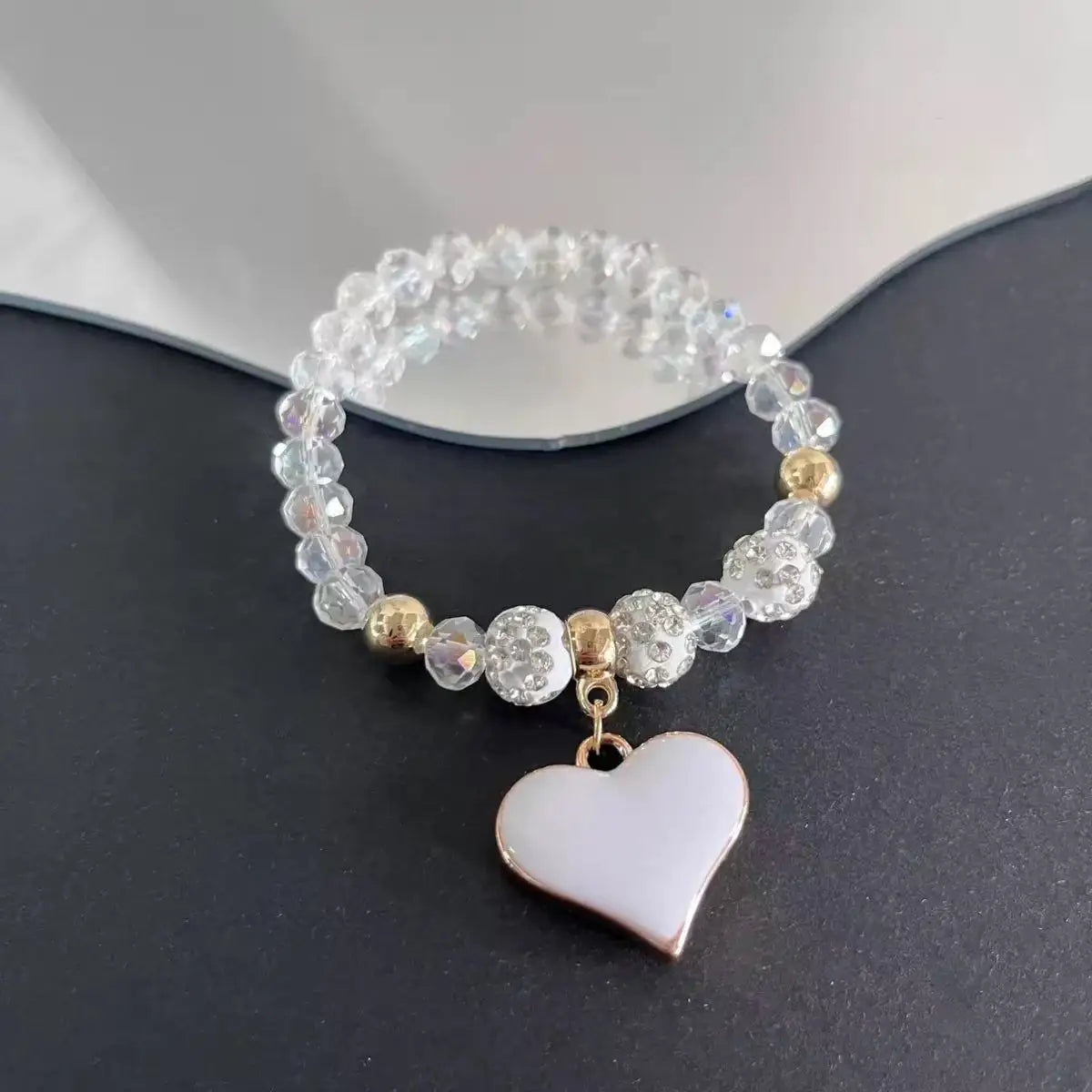 Luxury Love Gold Hotan Jade Lady Bracelet, Leaf Love Double Layer Girl Bracelet Jewelry Gifts