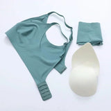 Latex Jelly Underwear Seamless Bras for Woman Wireless Sleep Removable Padded Bralette One Piece Brassiere No Wire Comfortable