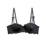 Women Bras Sexy Lace Half Cup Push Up French Style Lingerie Soft Deep V Top Breathable Back Closure Thin Bralette Ropa Mujer