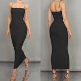 JZ461 Summer Women's Dress Long Sling Dresses Club Sexy Suspender Dress