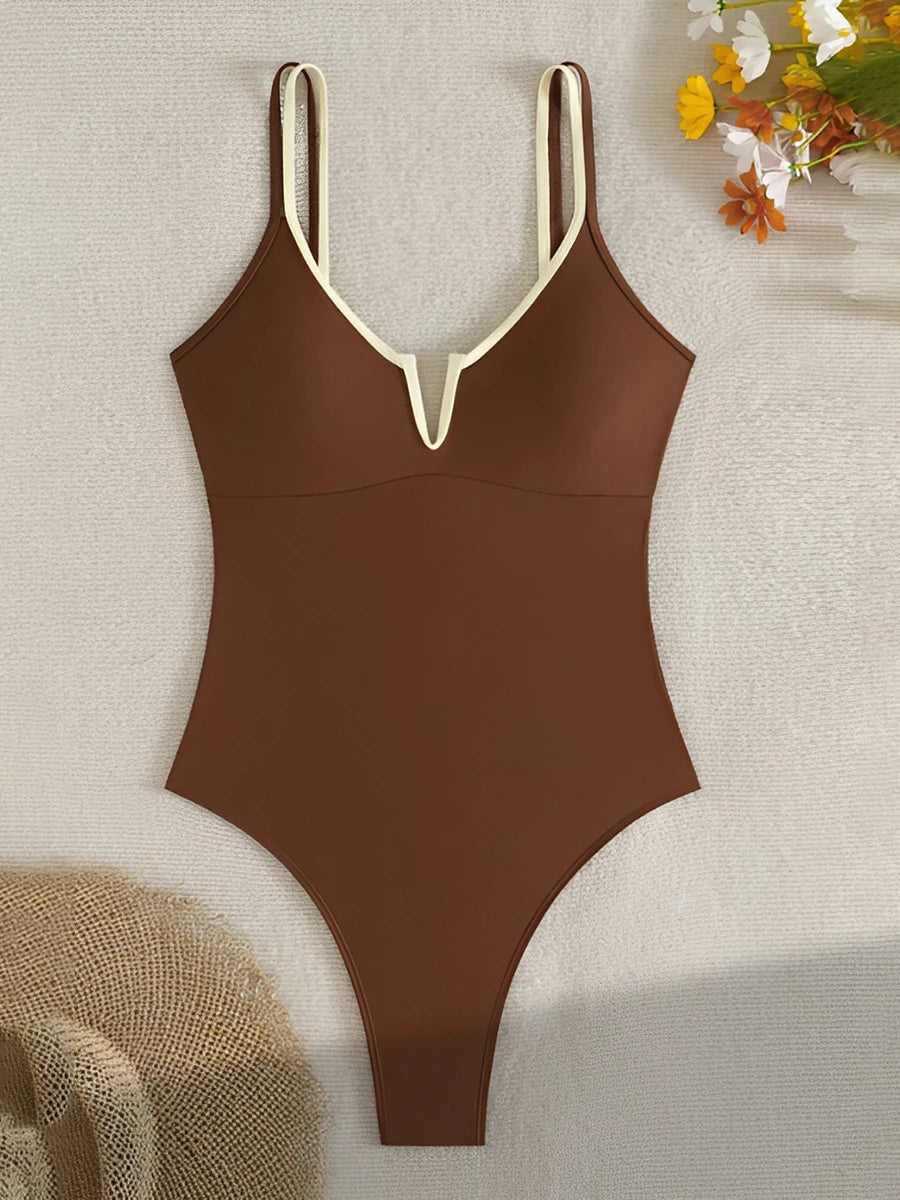2026 Sexy Strappy Swimsuit One Piece Black Swimwear Female Solid Bathers Bathing Swimming Swim Suit Beachwear