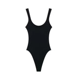 Skinny Ribbed Bodysuits for Women, O Neck, Straps, Snap-Button, Female Playsuits, Sexy Fashion