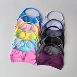 Shockproof Seamless Sexy Padded Athletic Sport Bra Women Backless Workout Gym Anti-Shock Yoga Crop Top Fitness Bra Suits