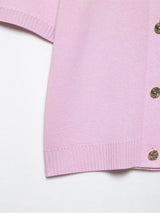 HXAO Cardigan Woman Knitwear Button Ladies Short Sleeve Knit Bolero Women's Tricot Top Summer Outerwear Crop Cardigan Top Female