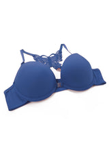 Hot selling 2-piece set of sexy red front button braissere beautiful back butterfly fashion bra push up women's set A2120