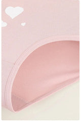 4Pcs Women's Panties High Waist Underwear Fashion Print Girls Briefs Breathable Cotton Panty Plus Size M-5XL Female Lingerie