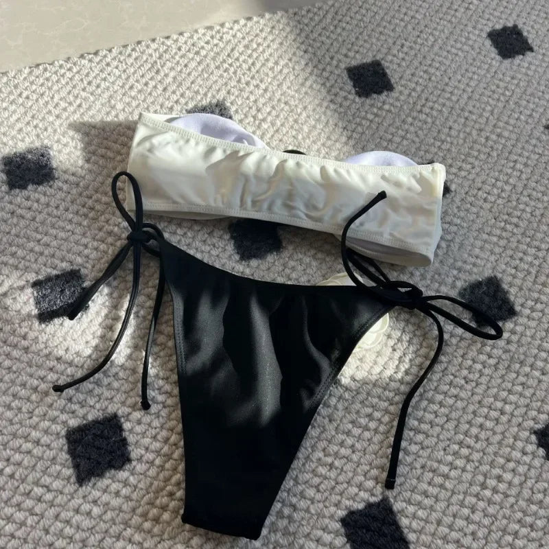 New Sexy Bikinis Swimsuits Women Swimwear Push Up Female Beach Swimming Wear Bathing Suits Brazilian Bikini Set Pool Bather 2024