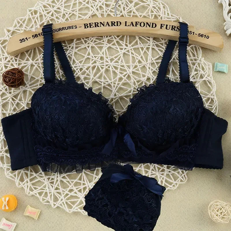 2PCS Women Bra Set Sexy Bralette Sexy Female Underwear Tank Top Underpants Fashion Brassiere Pink Lingerie Set Lady Crop Tops