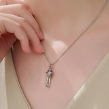 2025 Two-Tones Hug Necklace Detachable Mother And Child Pendant DIY Love Jewelry for Family Special Occasions