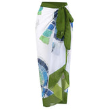 2026 New Sexy Print Retro Swimwear Beach Dress Cover Up Long Skirts Skirt Party Outfits Swimsuit Beachwear