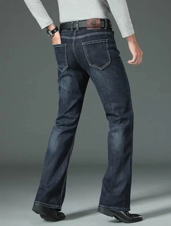 Men's Flared Jeans Loose Men Big-Leg Jeans Men Flared Pants Boot Cut Leg Designer Classic Jeans Multiple Styles Size 28-40