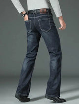 Men's Flared Jeans Loose Men Big-Leg Jeans Men Flared Pants Boot Cut Leg Designer Classic Jeans Multiple Styles Size 28-40