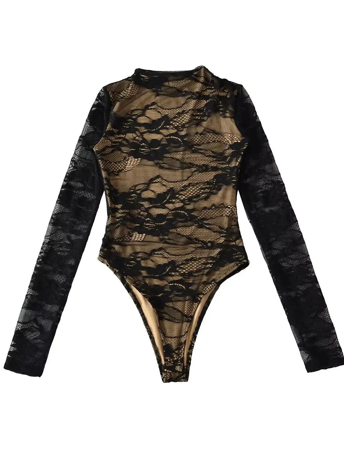 2025 Women's Summer Elegant Beige Black Sleeveless Lace Bodysuits Lady Luxury High Quality Street Bodycon Rompers Jumpsuits Tops