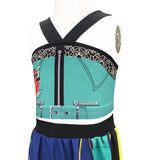 3PS Children's Girls Dance Performance Set Carnival Cosplay Costume Set Halloween Party Set Carnival Costumes 3-10 Years Old