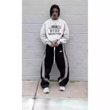 Camouflage Casual Pants Y2k Embroidered Camo Functional Tactical Functional Men's Women's Premium Jogging Drawstring Sweatpants