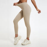 Hearuisavy Summer Super Soft Fabrics High Waist Leggings Gym Yoga Pants Running Workout Tights Push Up Sports Leggings Women
