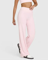 STOUREG Sport Trousers Straight-Leg Pants Ultra Soft Butter Fabric Women's Mid-Waist Yoga Pants GYM Naked Feel Pilates Running