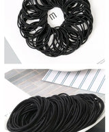 100PCS/Set Women 3.5CM Basic Nylon Elastic Hair Bands Ponytail Hair Scrunchie Rubber Bands Headband Hair Accessories Headwear